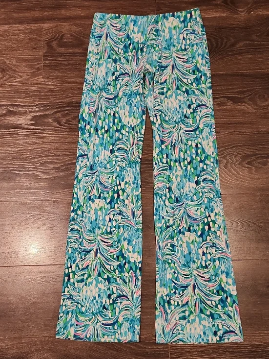 ❤️ LILLY PULITZER GEORGIA MAY PALAZZO PANTS, EMERALD ISLE PINEAPPLE OF MY EYE XS - Picture 5 of 11